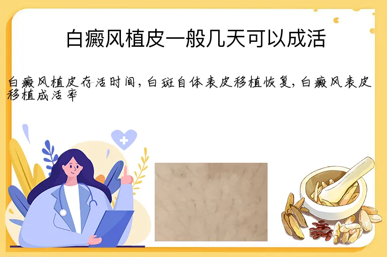 白癜风植皮一般几天可以成活