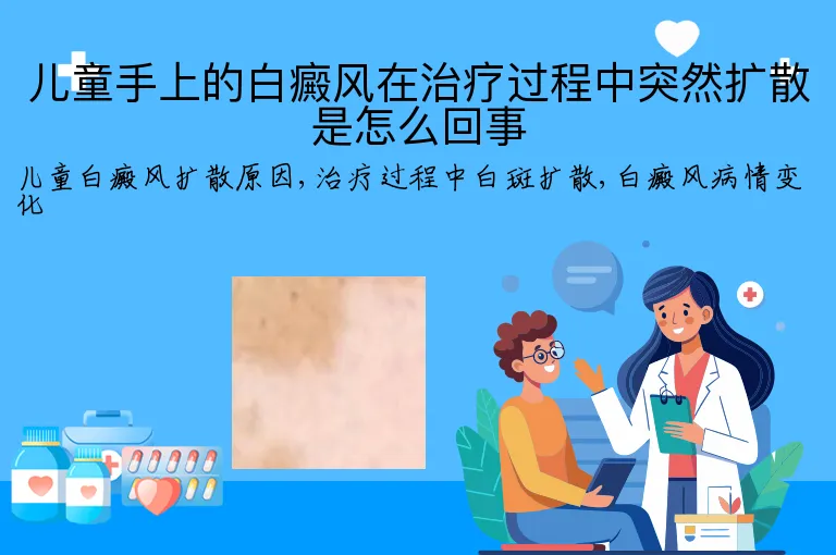 儿童手上的白癜风在治疗过程中突然扩散是怎么回事