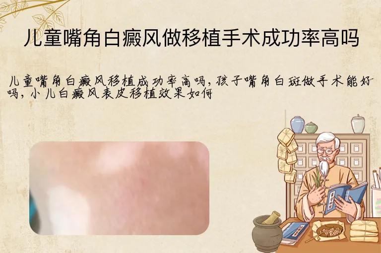 儿童嘴角白癜风做移植手术成功率高吗