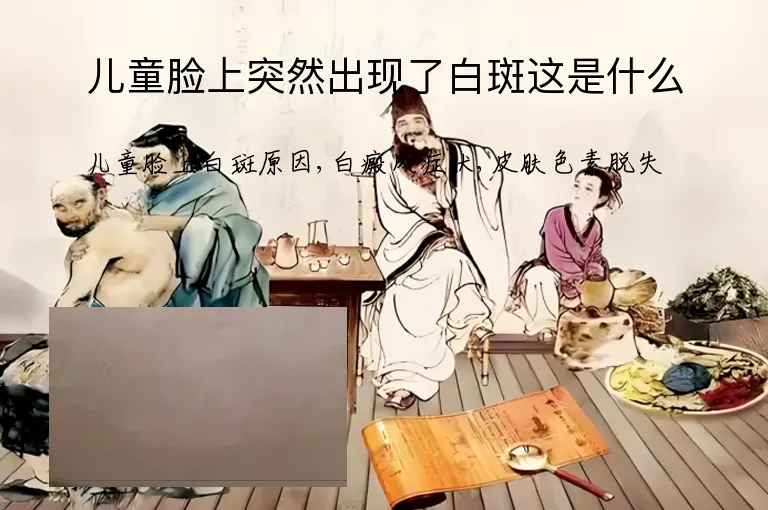 儿童脸上突然出现了白斑这是什么