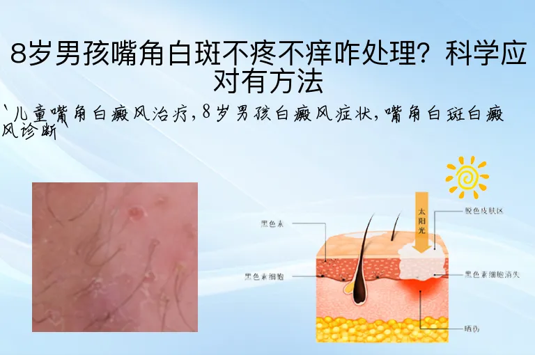8岁男孩嘴角白斑不疼不痒咋处理？科学应对有方法